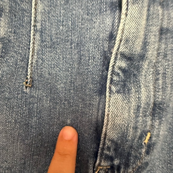 FREE PEOPLE WE THE FREE Jayde Flare Blue Jeans Sunburst Blue Festival Hippie 29 - Picture 4 of 12